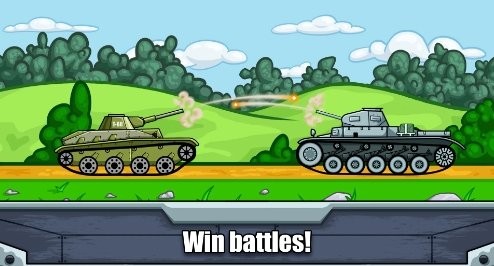 坦克2D战争与英雄截图1
