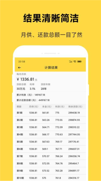 61房贷计算器APP截图2