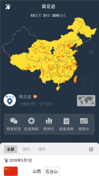 简足迹图片