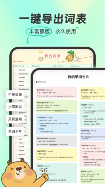 扇贝单词图片