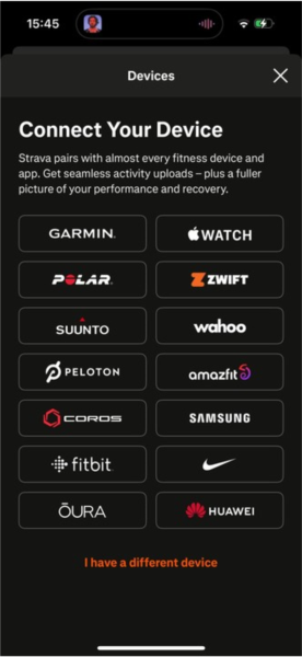 Strava app图片