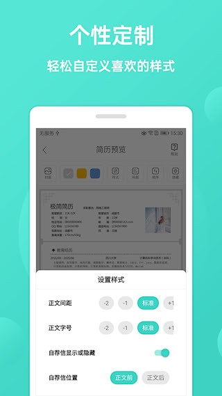 极简简历2