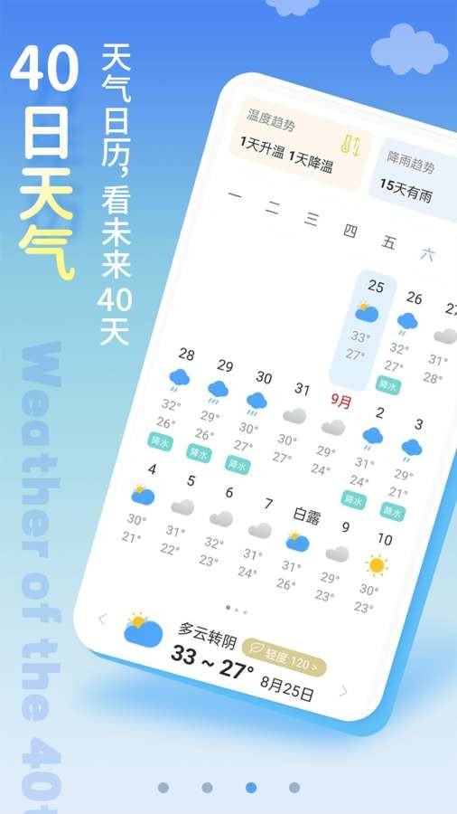 清新天气预报app截图2