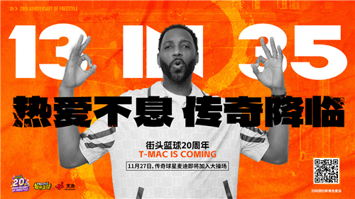 11月27日《街头篮球》20周年限定角色麦迪传奇重现!