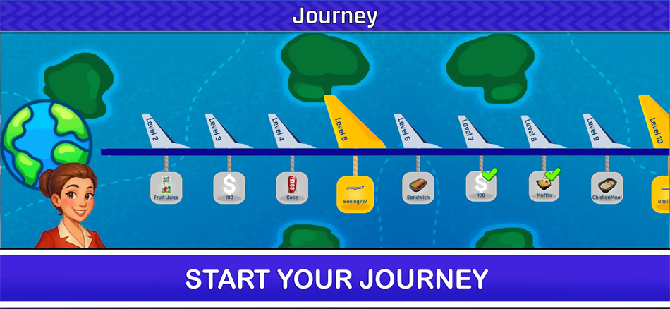 空乘模拟器无限金币版4