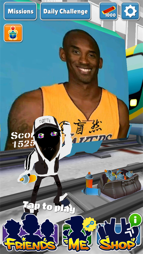 地铁跑酷致敬科比牢大版本4