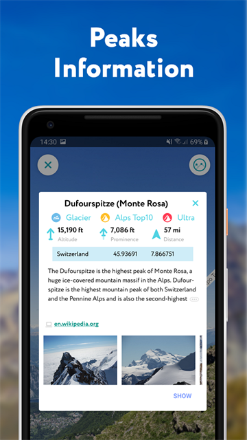 PeakVisor截图1