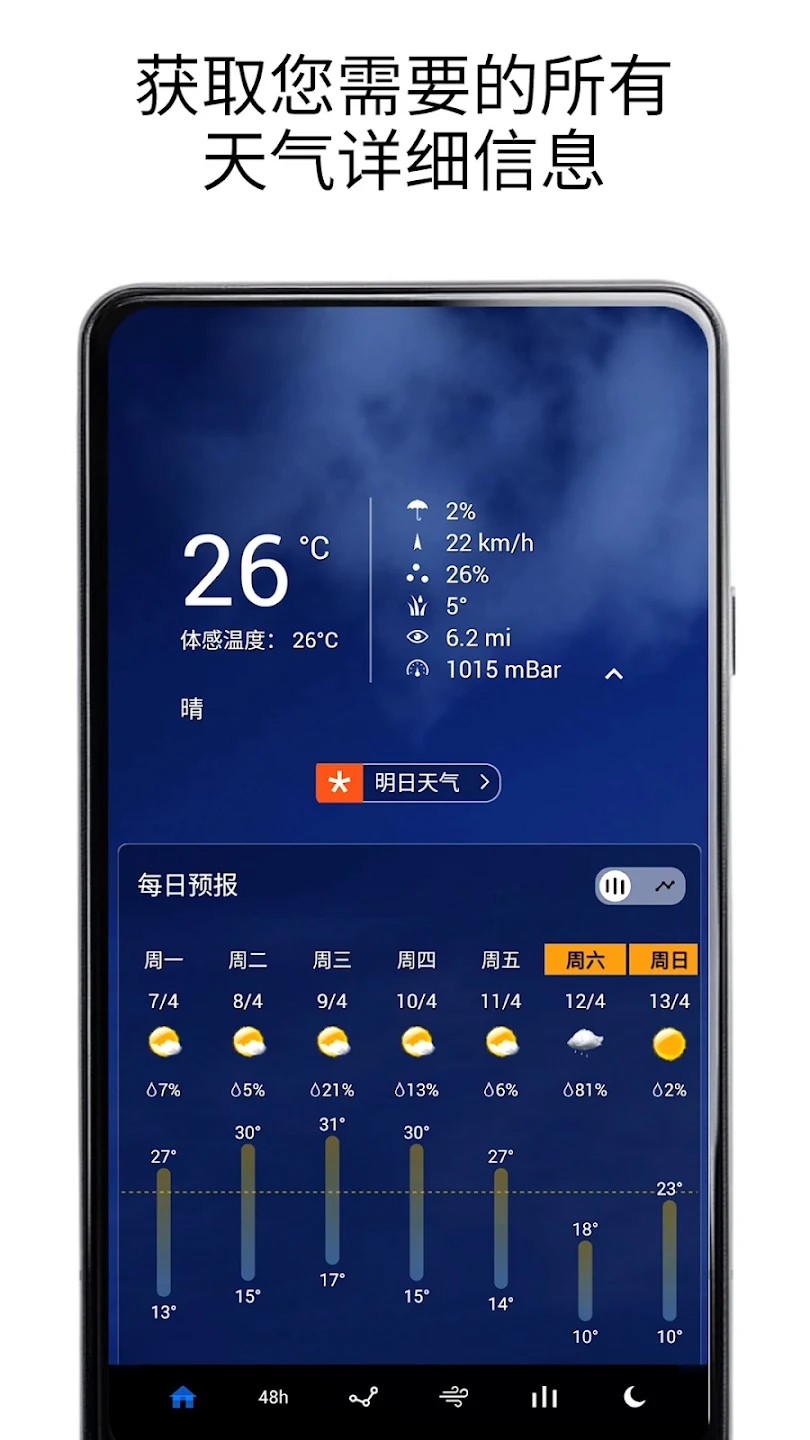 透明时钟及天气截图1