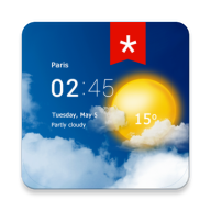 透明时钟及天气