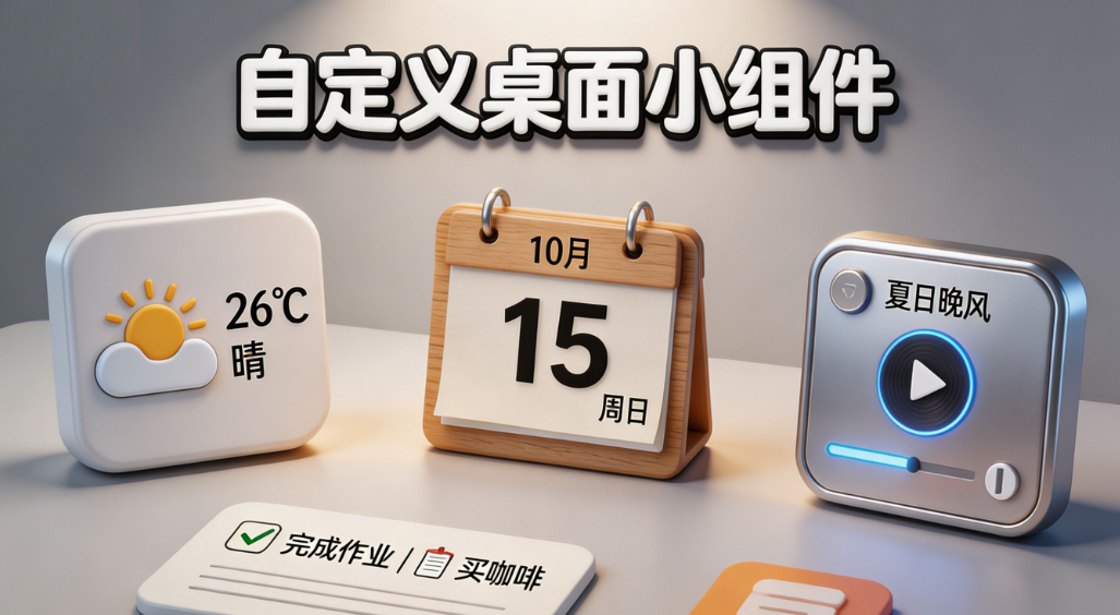 手机自定义桌面小组件合集-热门必备自定义桌面小组件排行榜-2026自定义桌面小组件下载